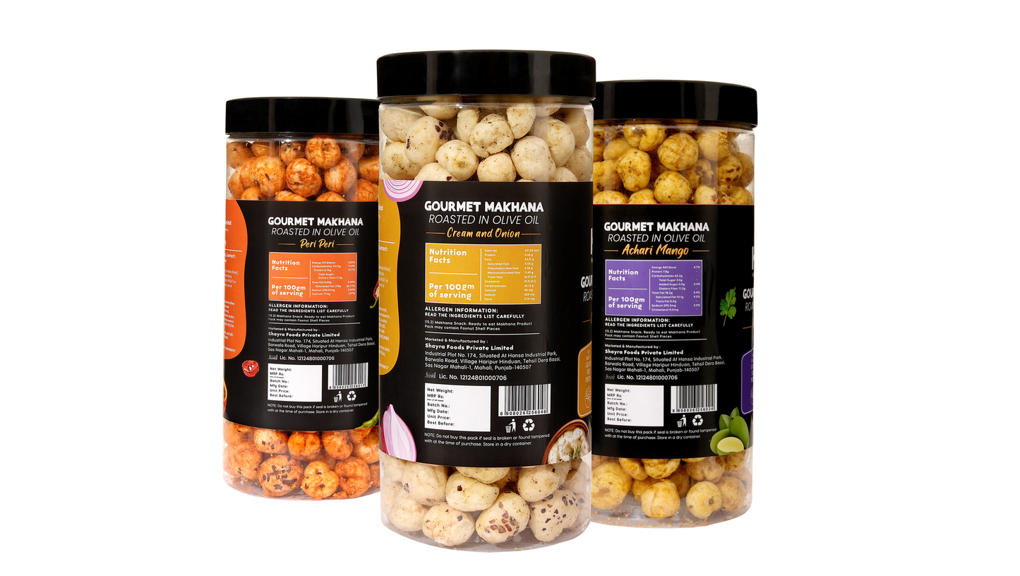 Raw Makhana - Pack of 5 – Healthy Roasted Makhana Snack