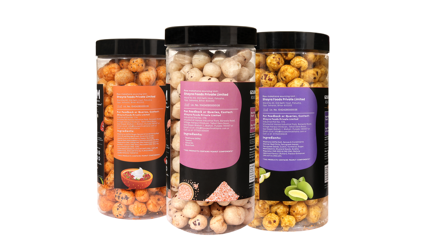 Raw Makhana - Pack of 5 – Healthy Roasted Makhana Snack