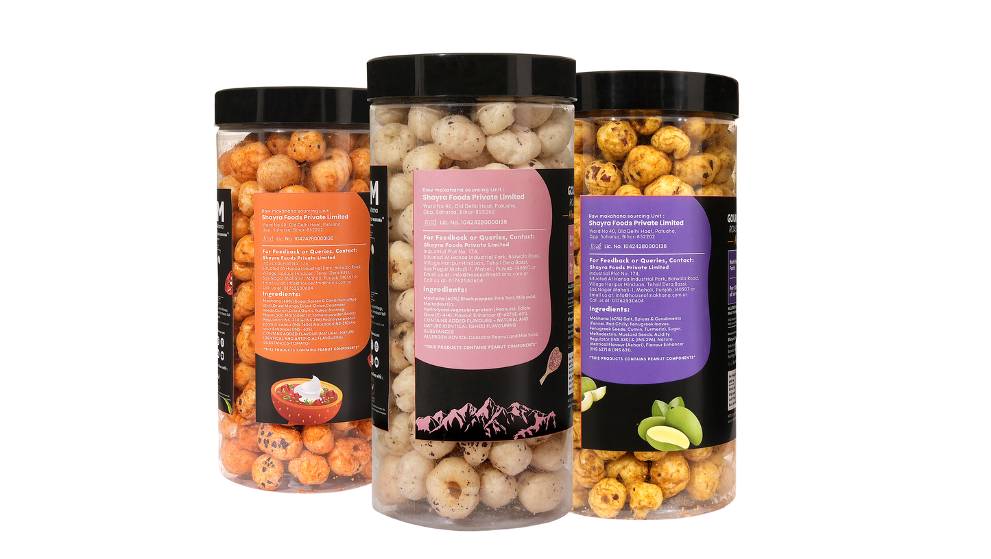 Raw Makhana - Pack of 5 – Healthy Roasted Makhana Snack