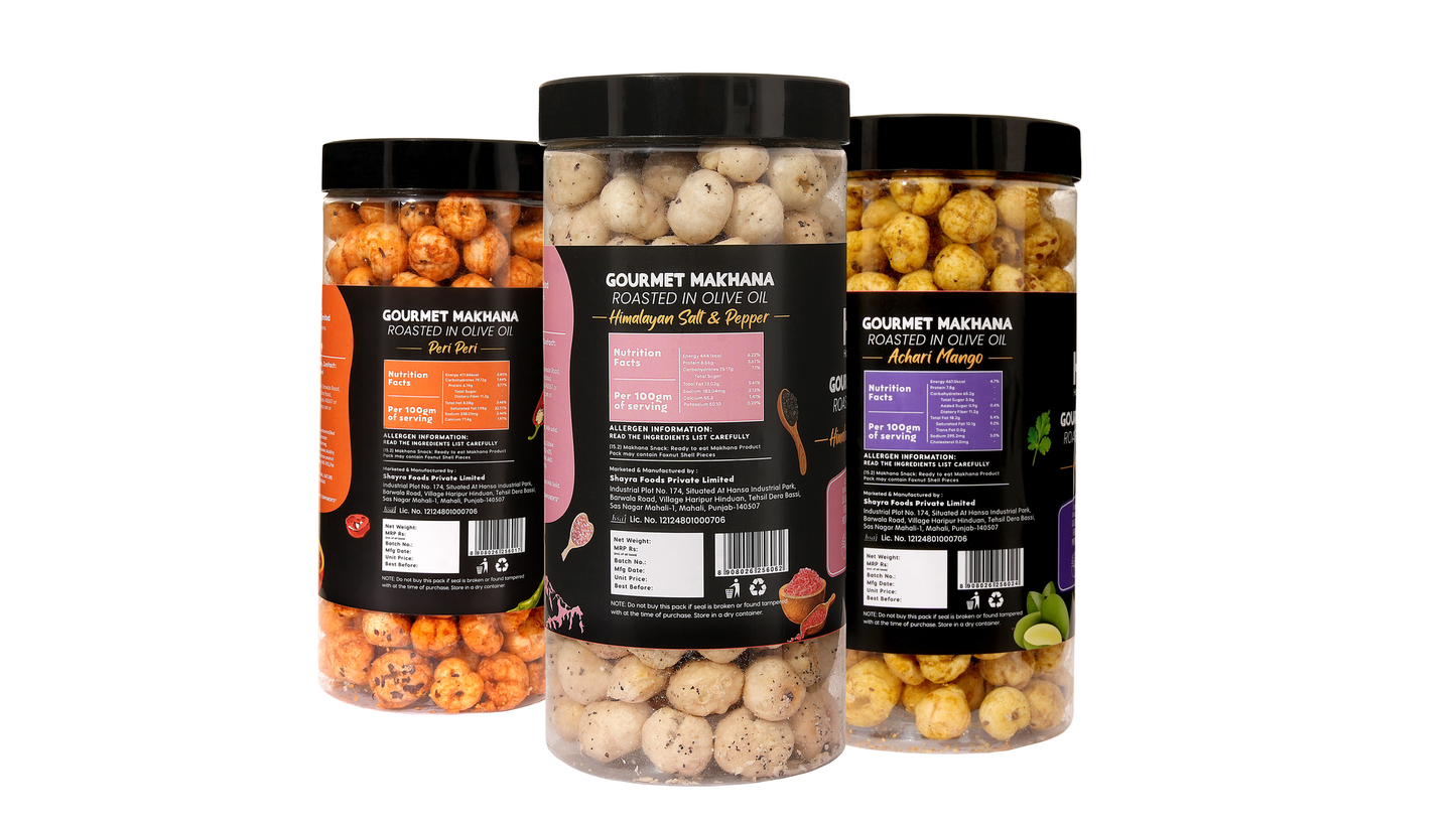 Raw Makhana - Pack of 5 – Healthy Roasted Makhana Snack