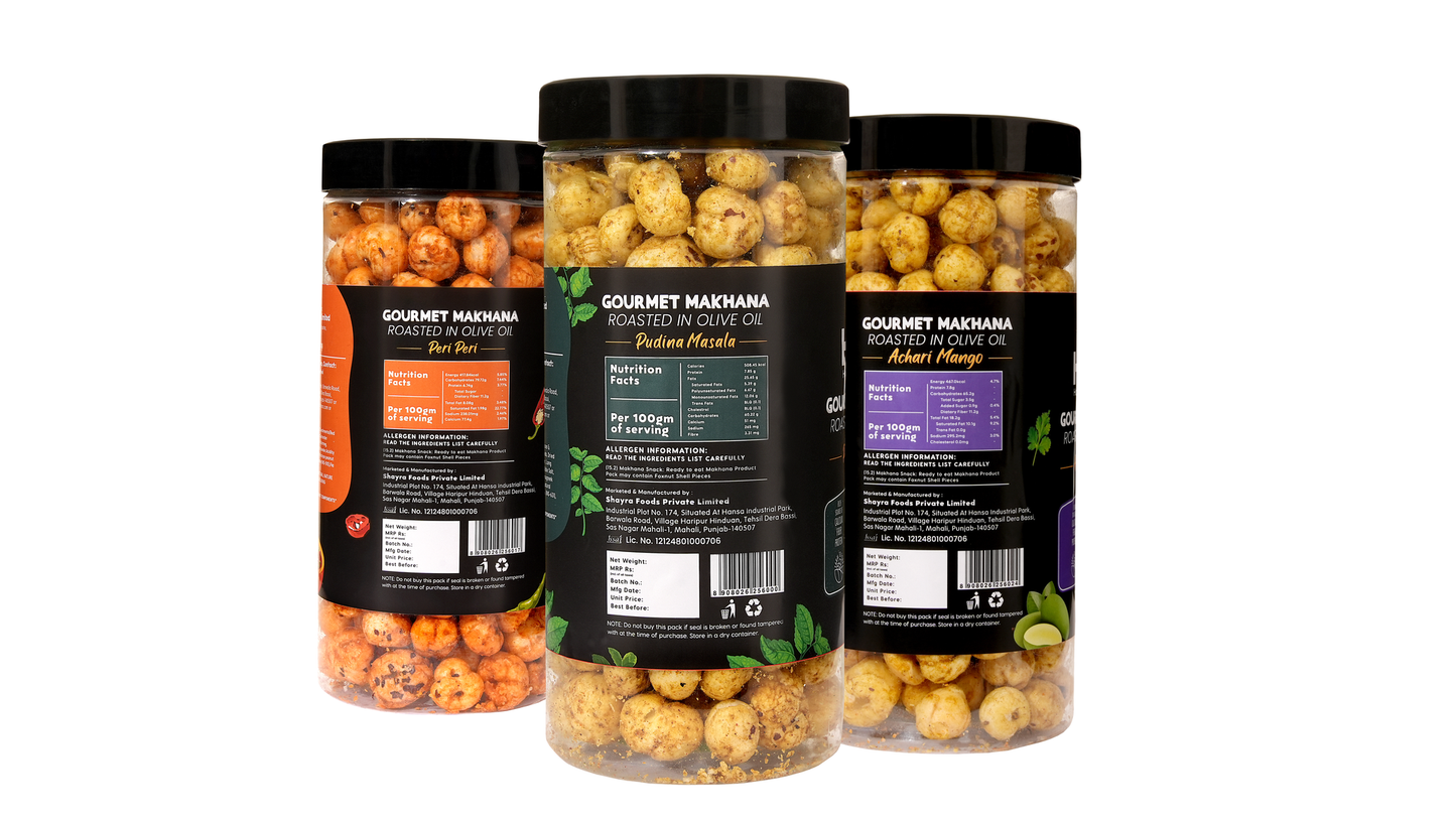 Raw Makhana - Pack of 5 – Healthy Roasted Makhana Snack
