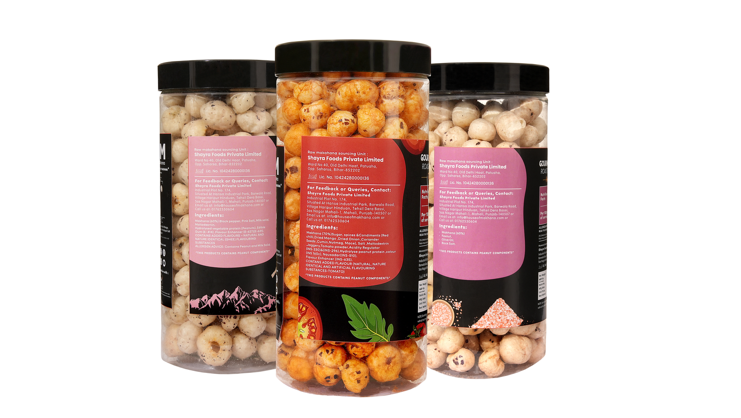 Raw Makhana - Pack of 5 – Healthy Roasted Makhana Snack