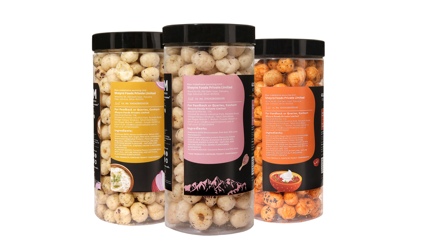Raw Makhana - Pack of 5 – Healthy Roasted Makhana Snack
