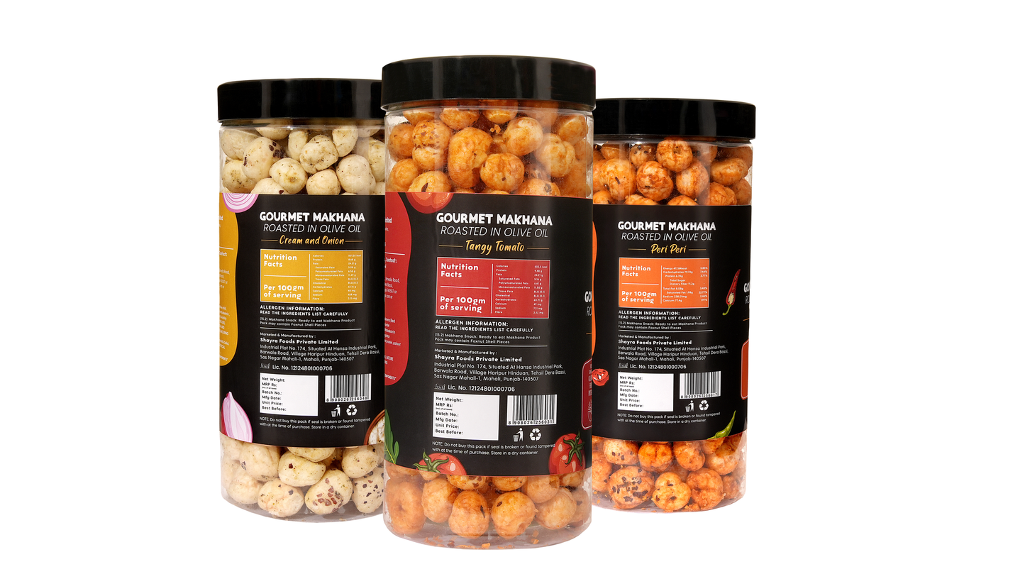 Raw Makhana - Pack of 5 – Healthy Roasted Makhana Snack