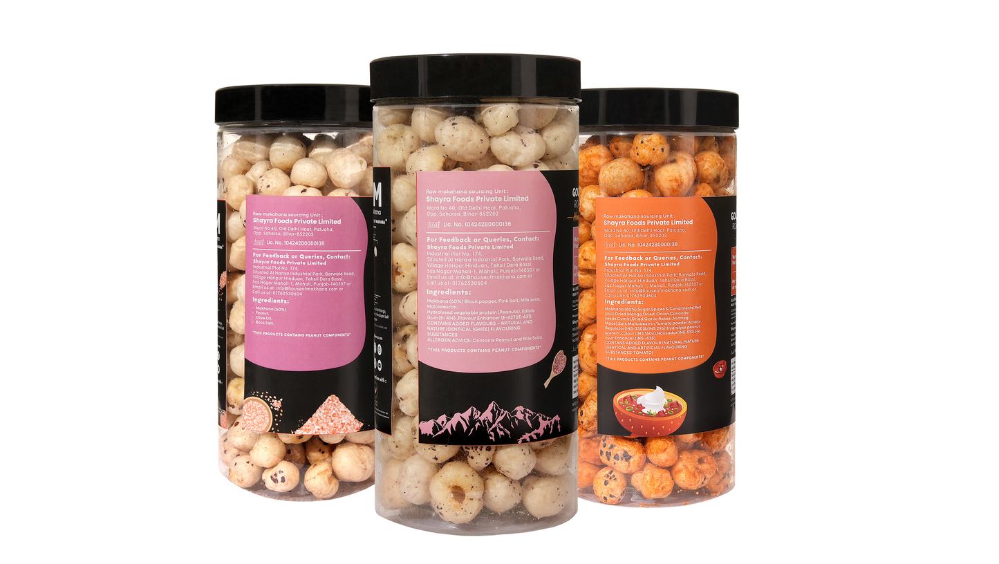 Raw Makhana - Pack of 5 – Healthy Roasted Makhana Snack