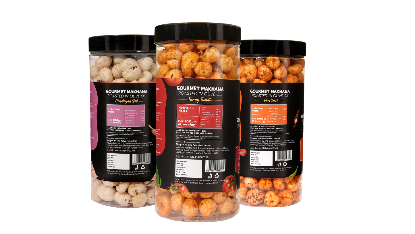 Raw Makhana - Pack of 5 – Healthy Roasted Makhana Snack