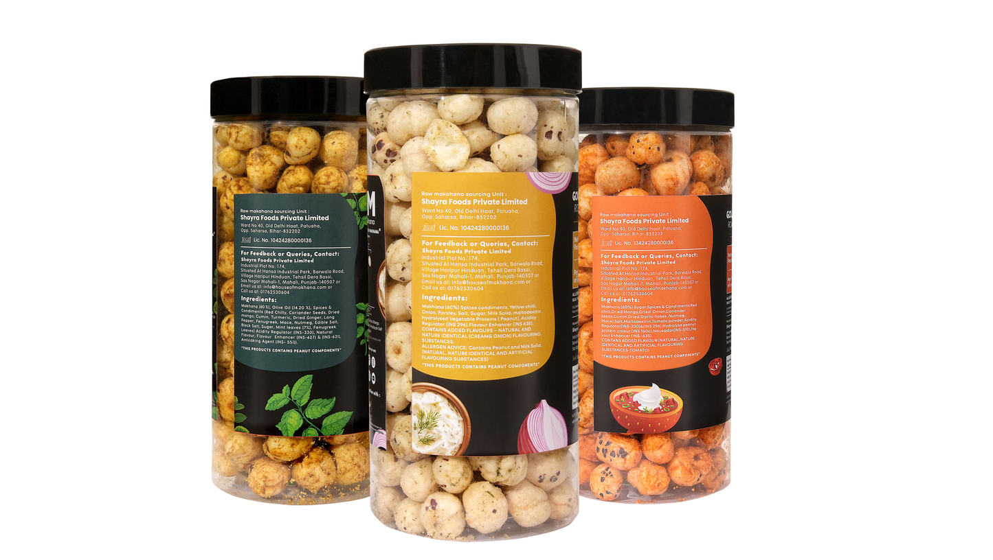 Raw Makhana - Pack of 5 – Healthy Roasted Makhana Snack