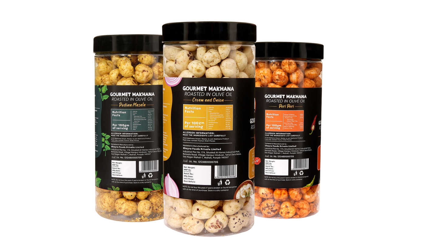 Raw Makhana - Pack of 5 – Healthy Roasted Makhana Snack