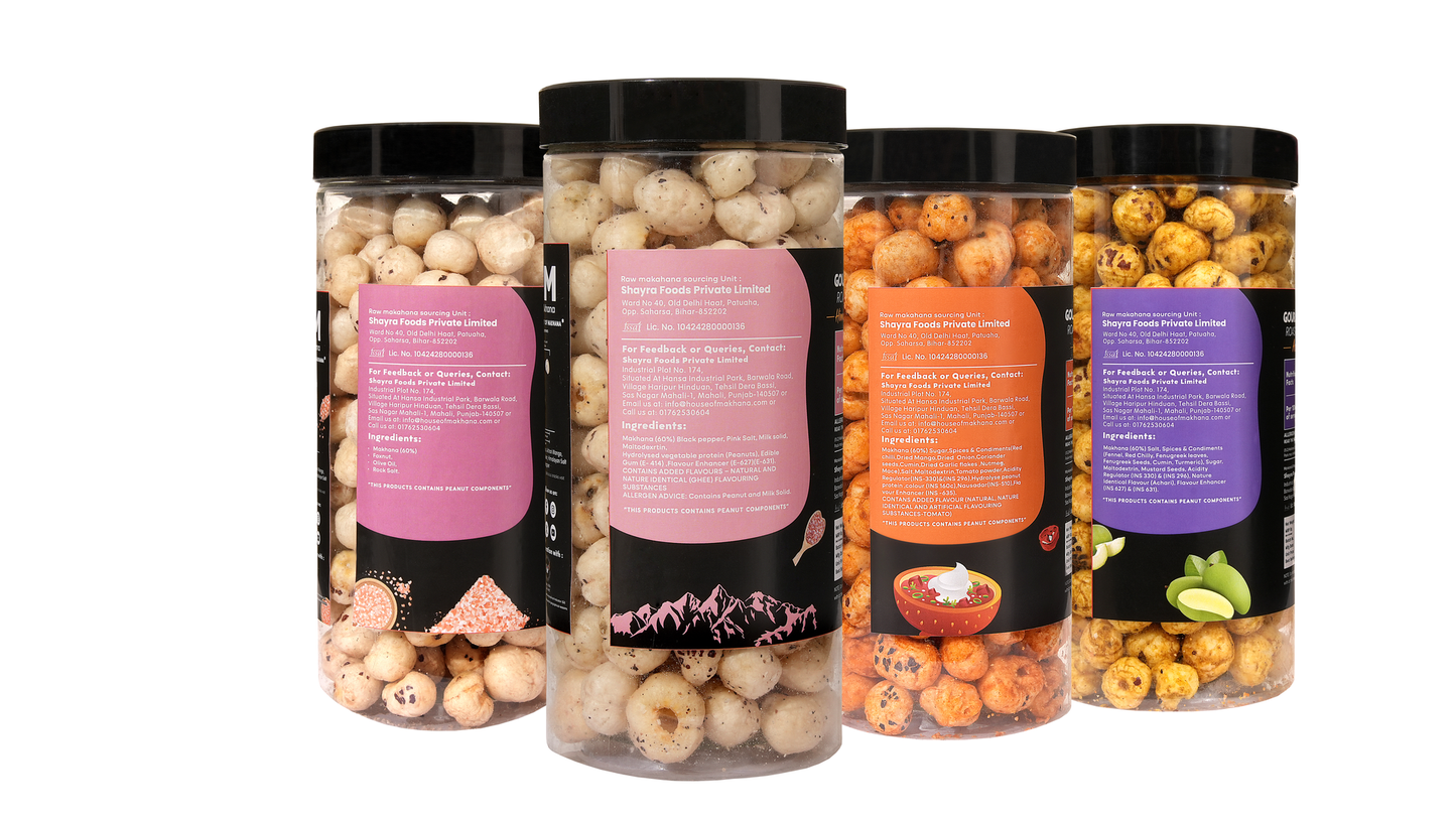 Raw Makhana - Pack of 5 – Healthy Roasted Makhana Snack