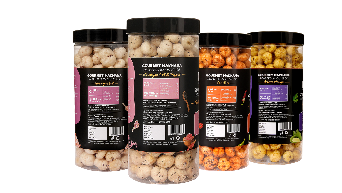 Raw Makhana - Pack of 5 – Healthy Roasted Makhana Snack