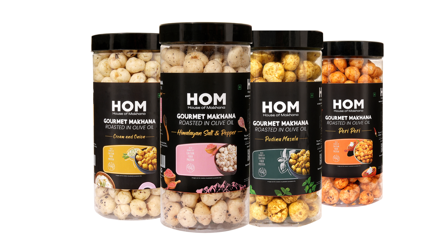 Raw Makhana - Pack of 5 – Healthy Roasted Makhana Snack
