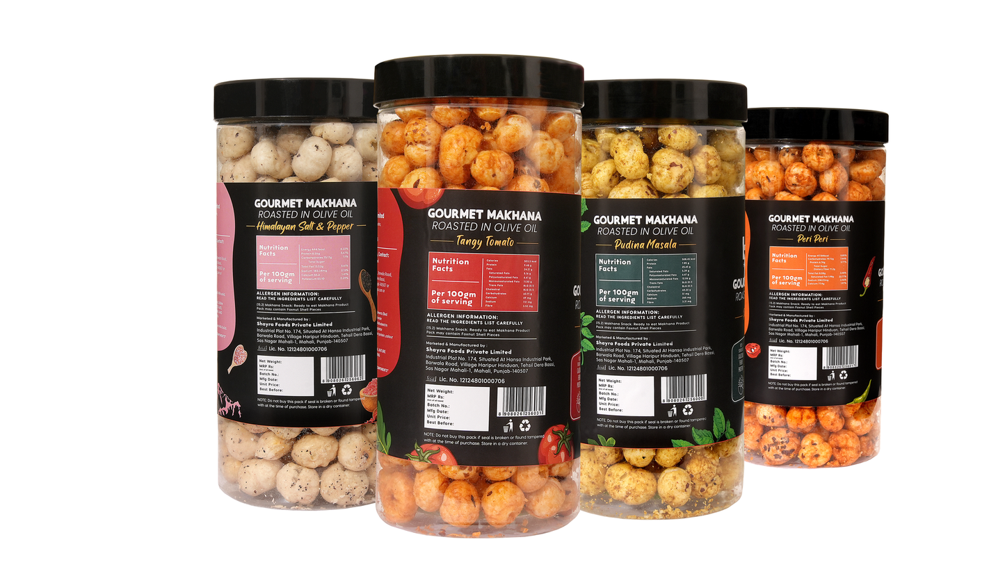 Raw Makhana - Pack of 5 – Healthy Roasted Makhana Snack