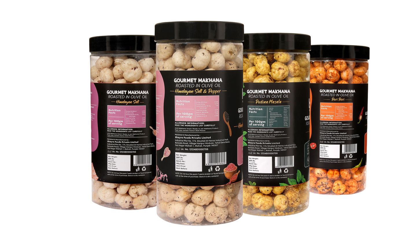 Raw Makhana - Pack of 5 – Healthy Roasted Makhana Snack