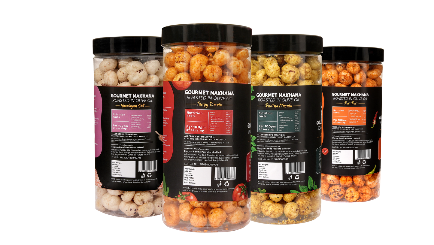Raw Makhana - Pack of 5 – Healthy Roasted Makhana Snack