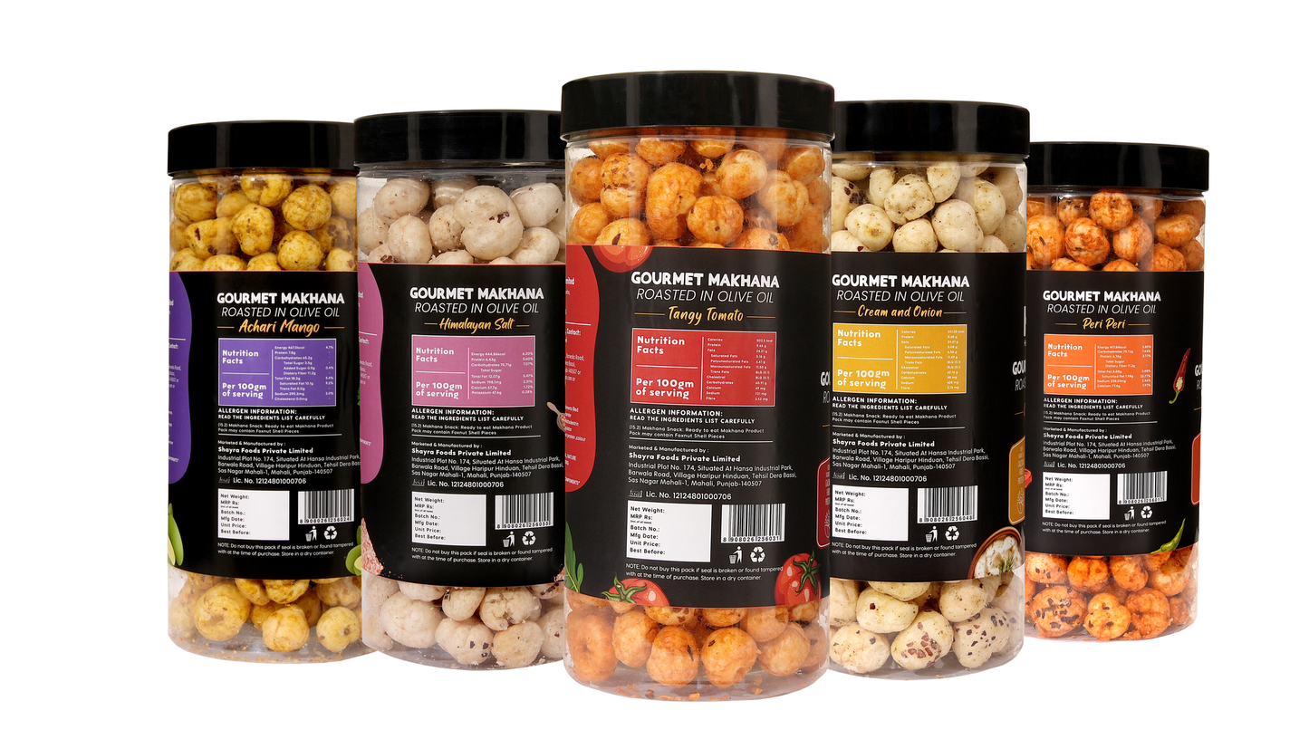 Raw Makhana - Pack of 5 – Healthy Roasted Makhana Snack