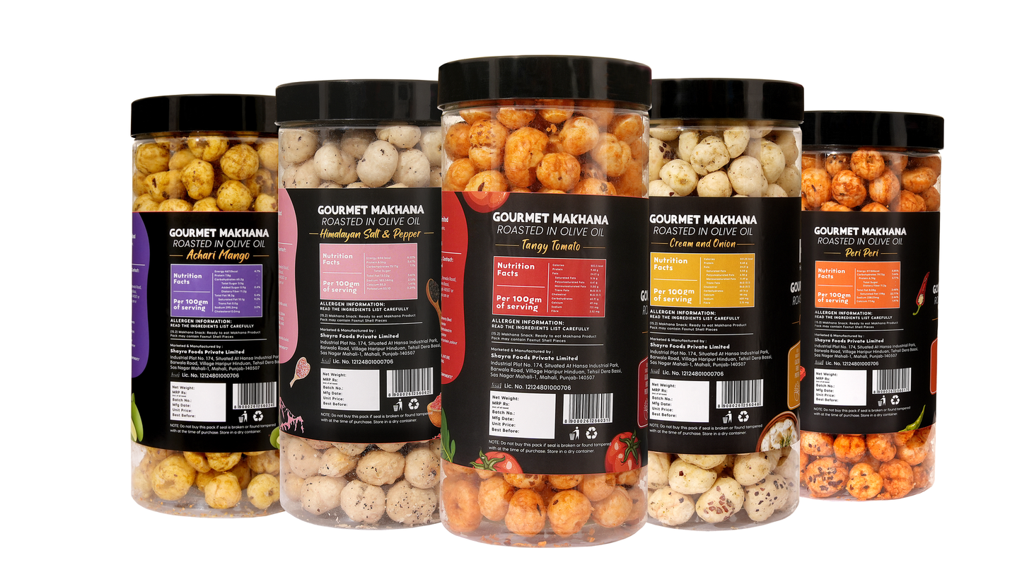 Raw Makhana - Pack of 5 – Healthy Roasted Makhana Snack