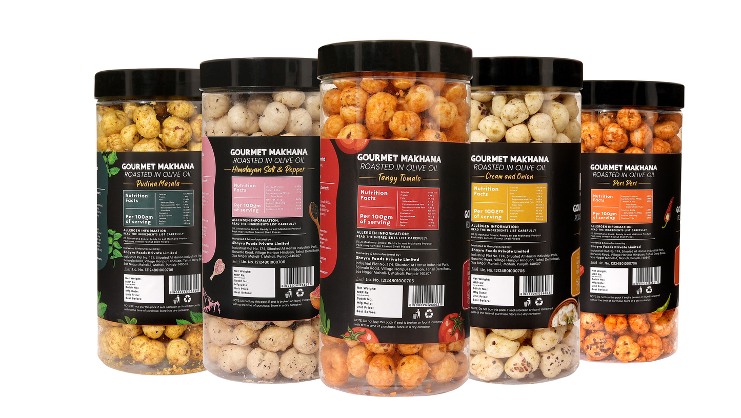 Raw Makhana - Pack of 5 – Healthy Roasted Makhana Snack