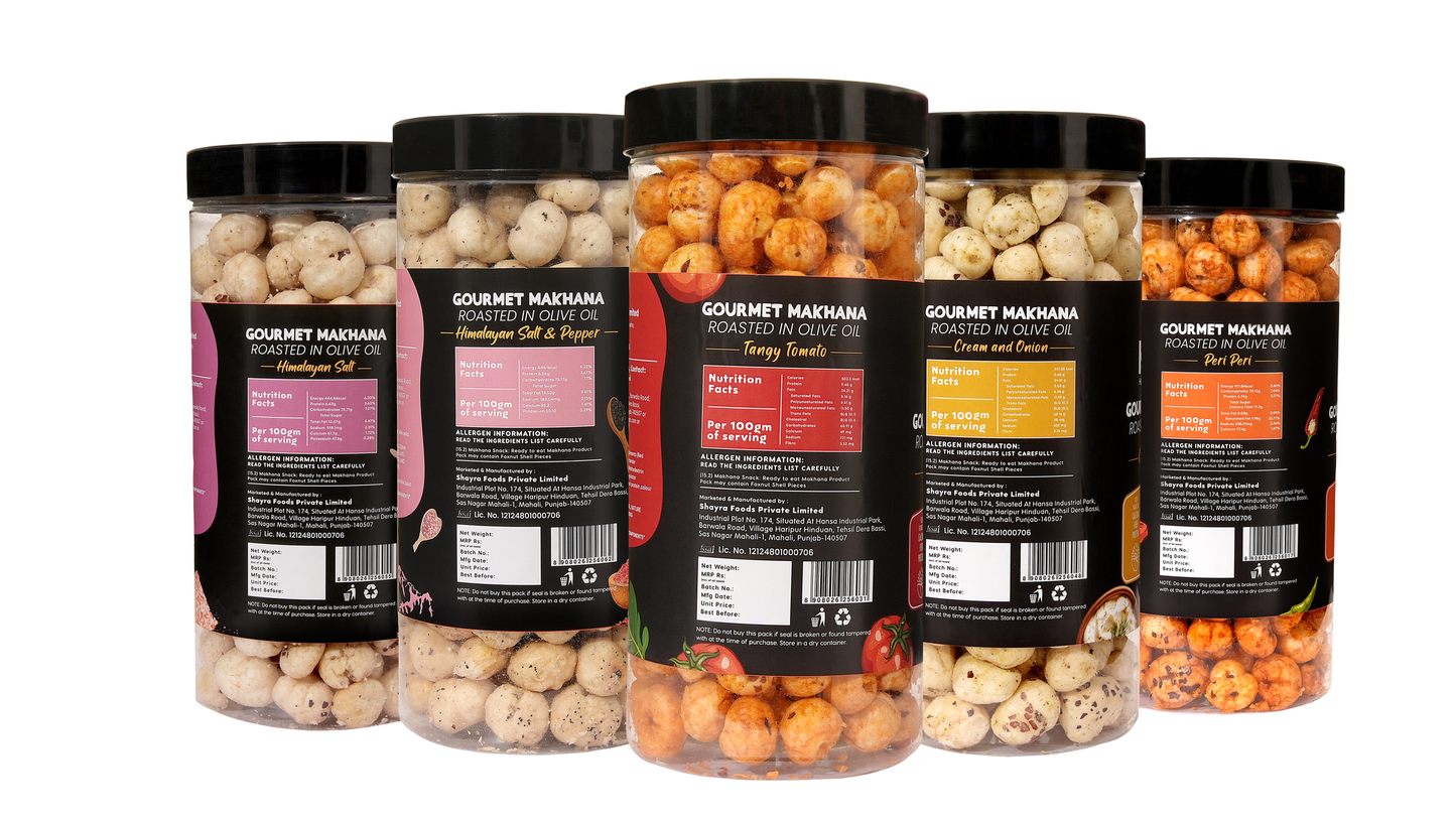 Raw Makhana - Pack of 5 – Healthy Roasted Makhana Snack