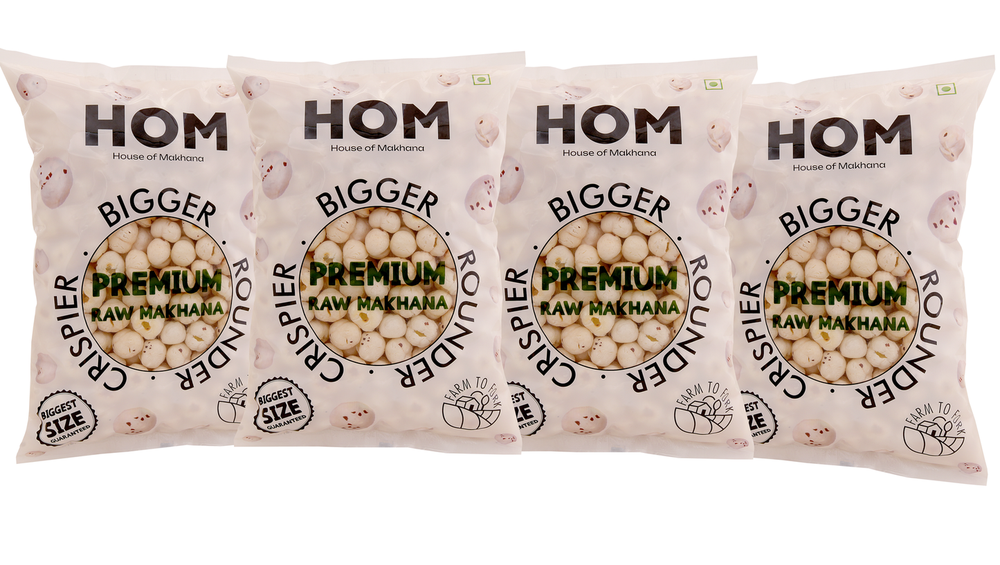 Raw Makhana - Pack of 4 – Healthy Roasted Makhana Snack
