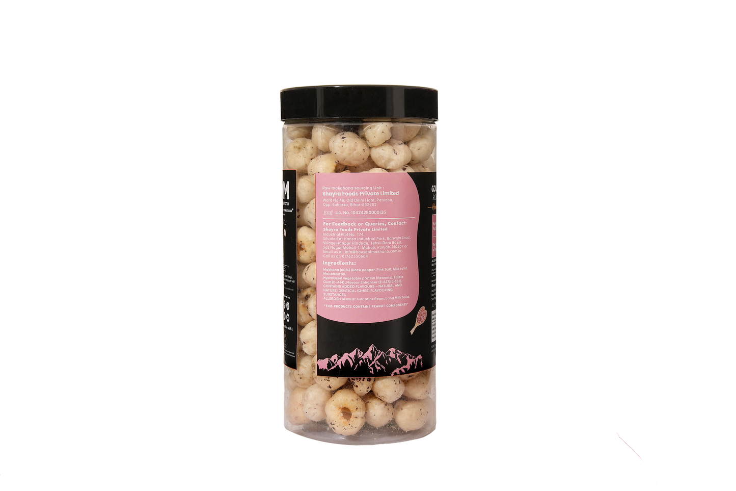 Roasted Makhana || Himalayan Salt & Pepper Flavour - Jar