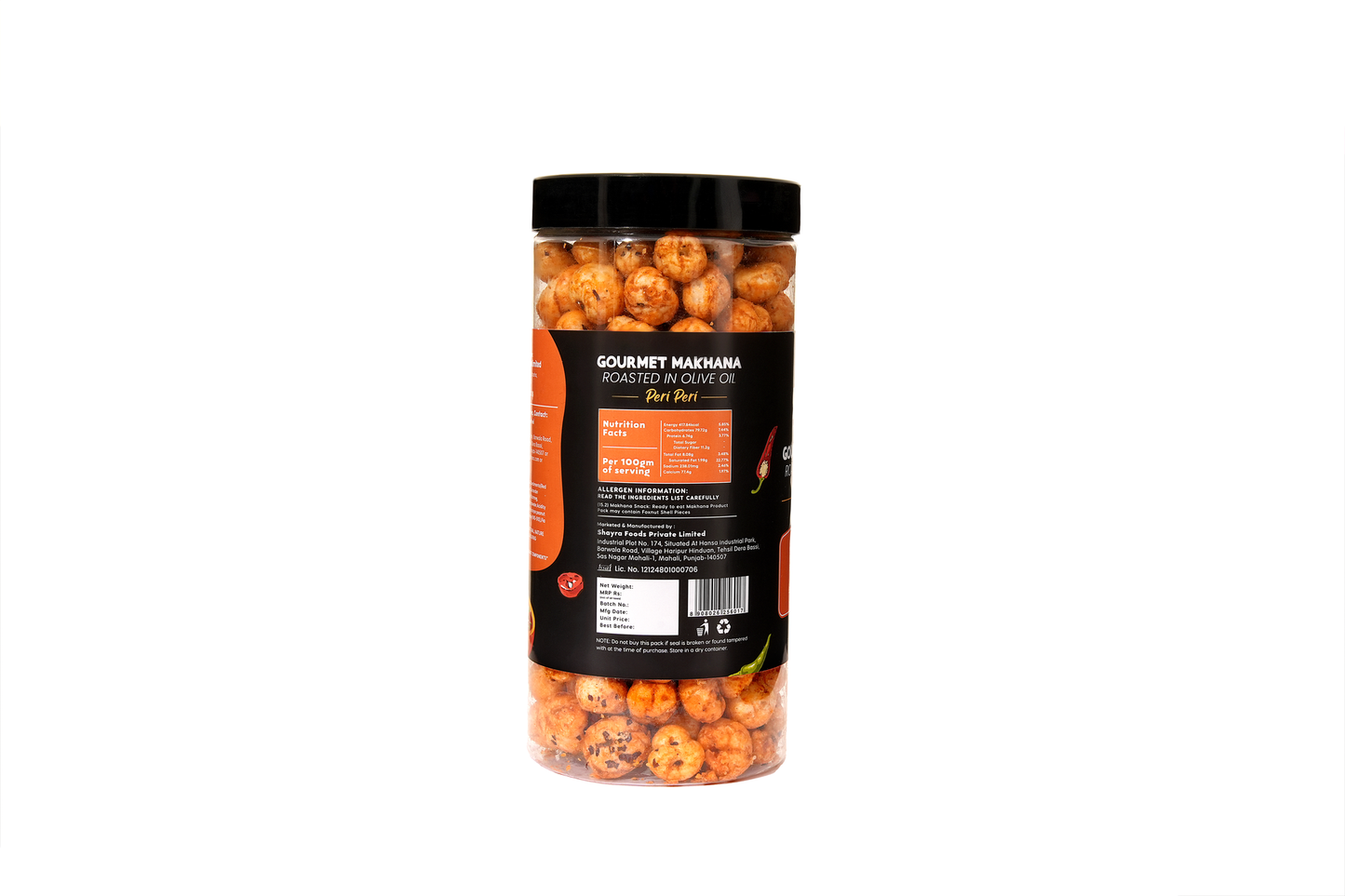Roasted Makhana || Peri-Peri Flavour - Jar – Healthy Roasted Makhana Snack