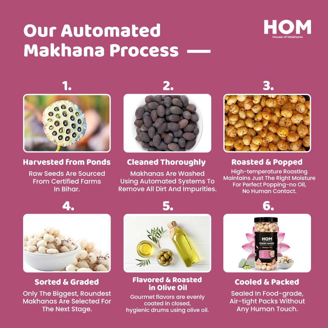 Roasted Makhana || Himalayan Salt Flavour - Jar – Healthy Roasted Makhana Snack