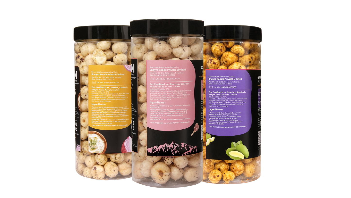 Raw Makhana - Pack of 5 – Healthy Roasted Makhana Snack