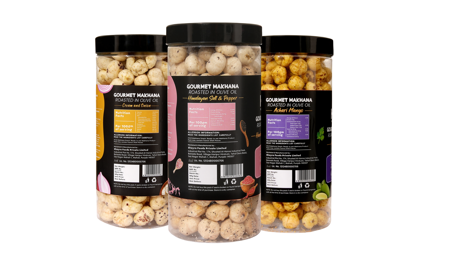 Raw Makhana - Pack of 5 – Healthy Roasted Makhana Snack