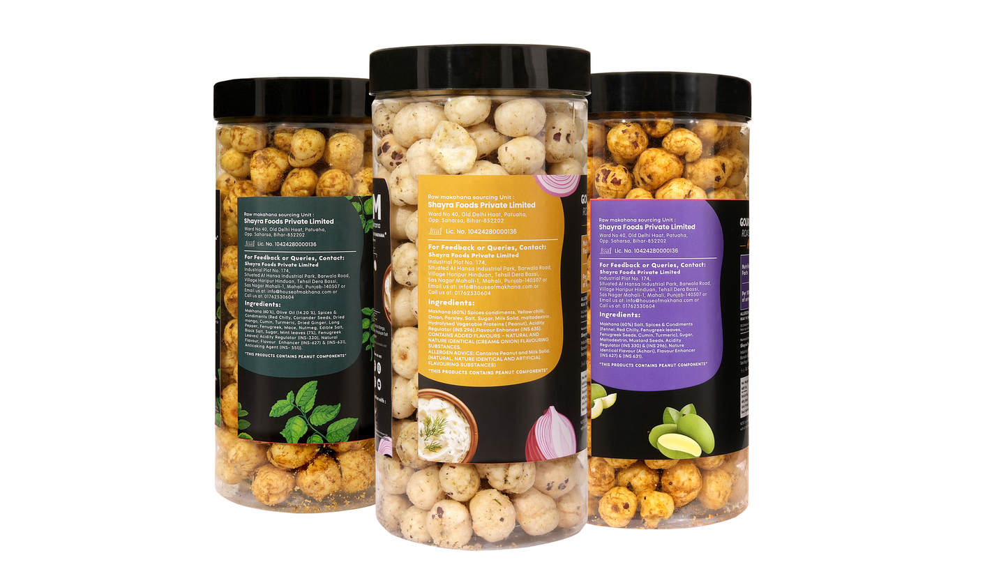 Raw Makhana - Pack of 5 – Healthy Roasted Makhana Snack