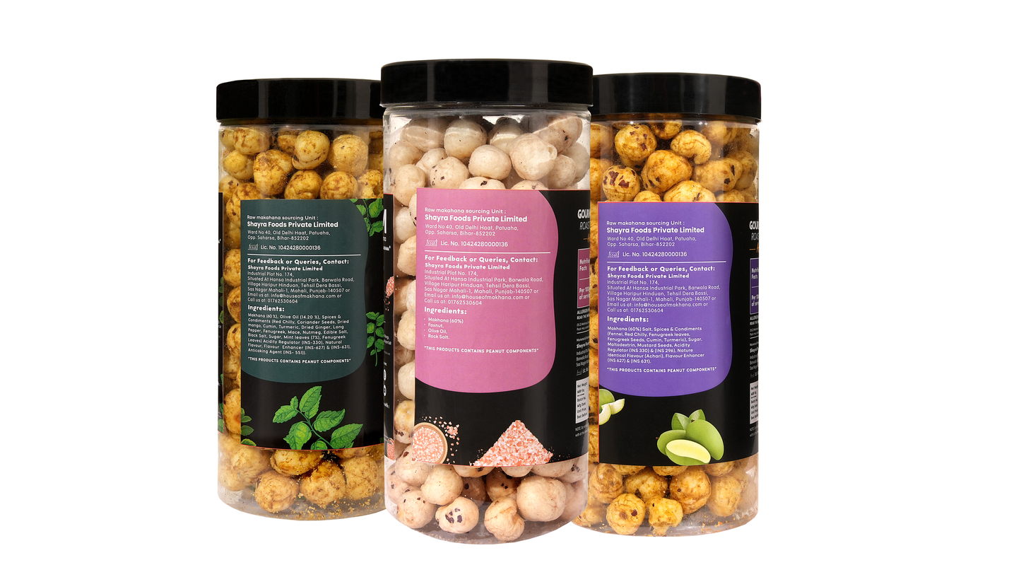 Raw Makhana - Pack of 5 – Healthy Roasted Makhana Snack