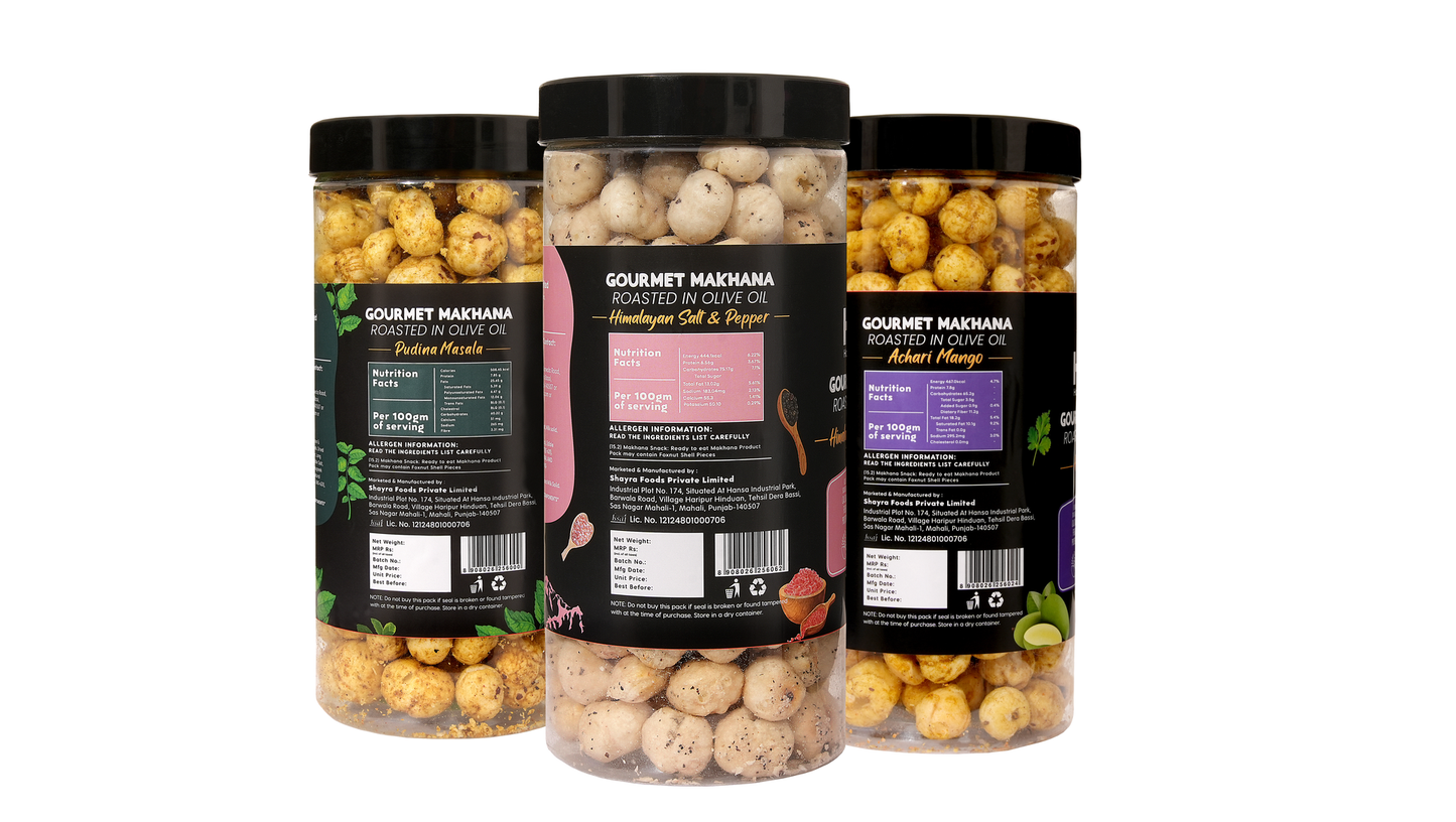 Raw Makhana - Pack of 5 – Healthy Roasted Makhana Snack