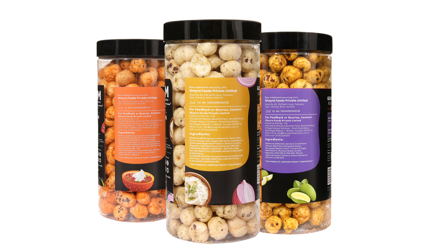 Raw Makhana - Pack of 5 – Healthy Roasted Makhana Snack