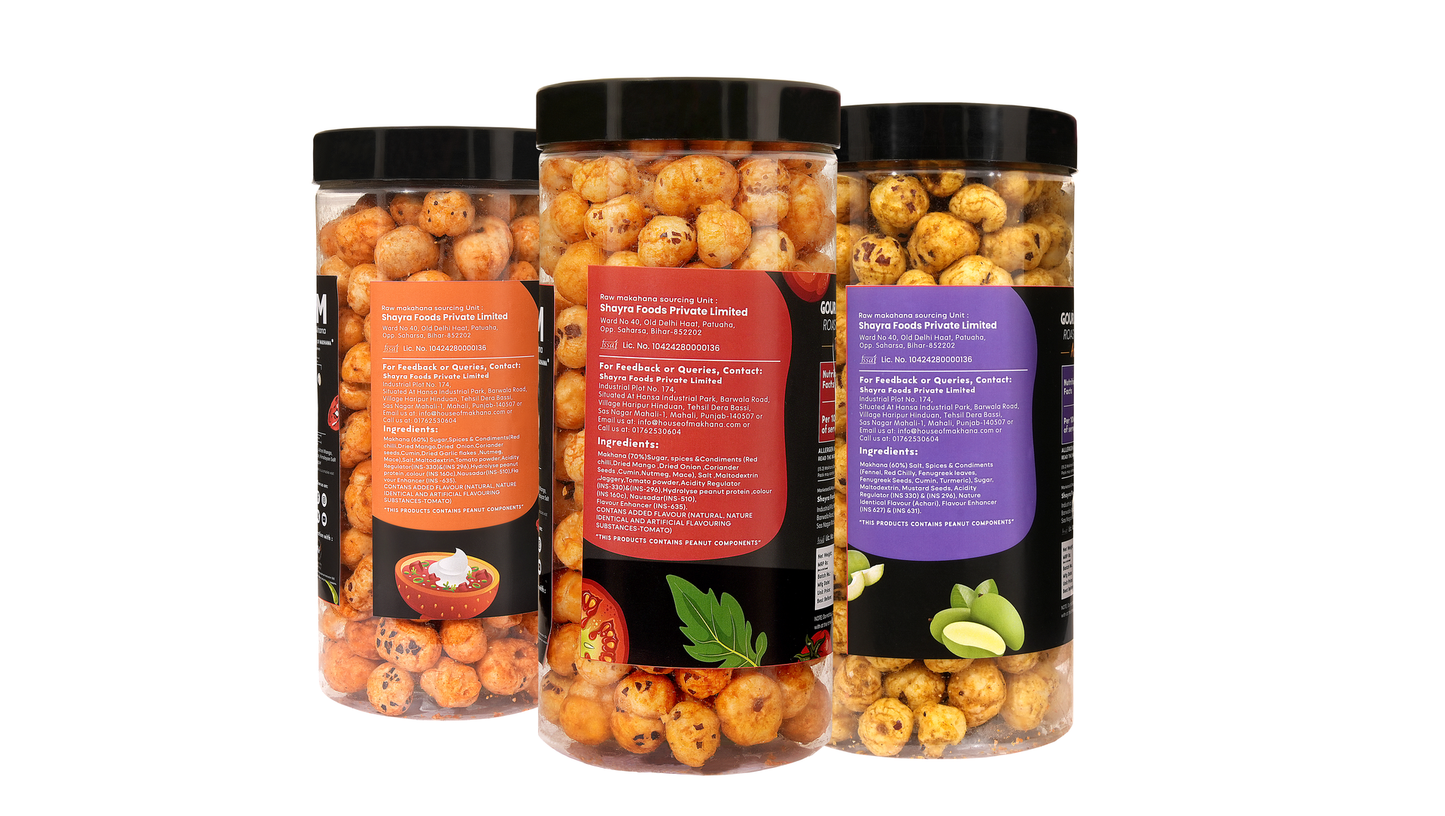 Raw Makhana - Pack of 5 – Healthy Roasted Makhana Snack