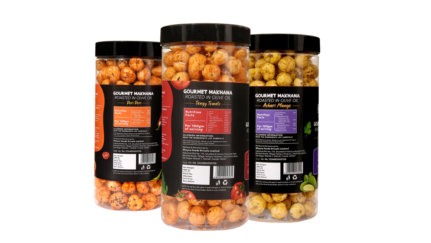 Raw Makhana - Pack of 5 – Healthy Roasted Makhana Snack