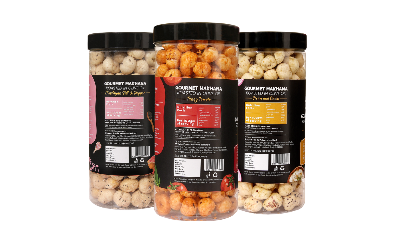 Raw Makhana - Pack of 5 – Healthy Roasted Makhana Snack