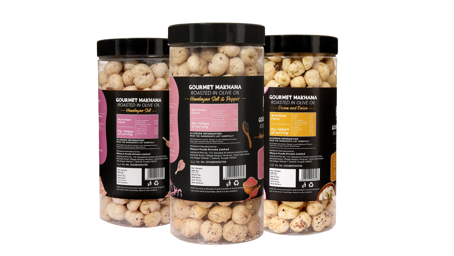 Raw Makhana - Pack of 5 – Healthy Roasted Makhana Snack