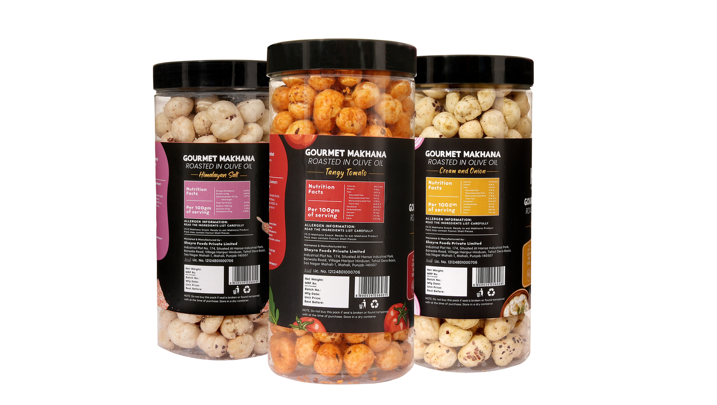 Raw Makhana - Pack of 5 – Healthy Roasted Makhana Snack