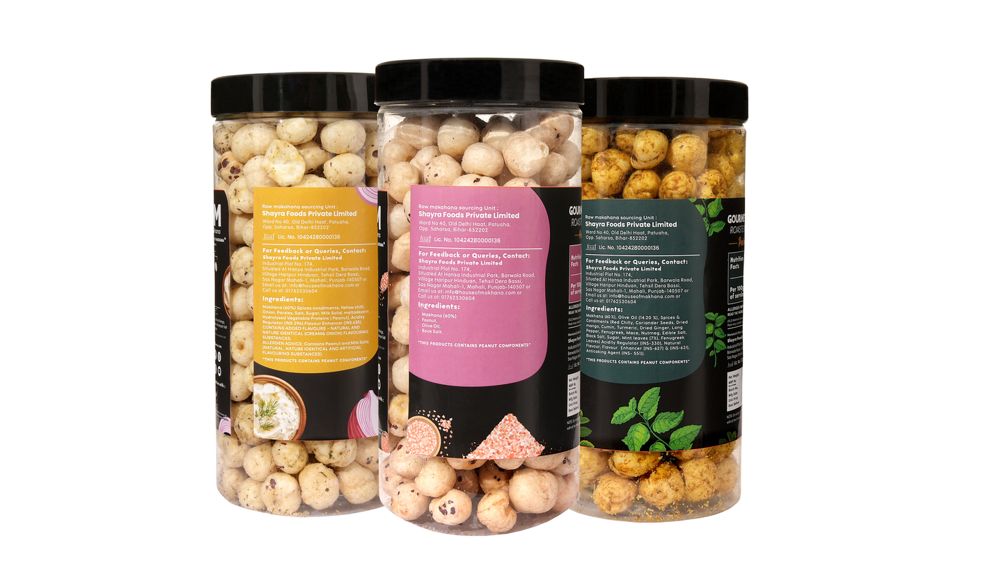 Raw Makhana - Pack of 5 – Healthy Roasted Makhana Snack