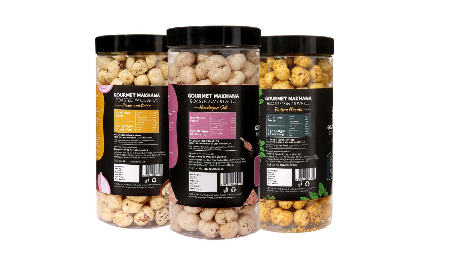 Raw Makhana - Pack of 5 – Healthy Roasted Makhana Snack
