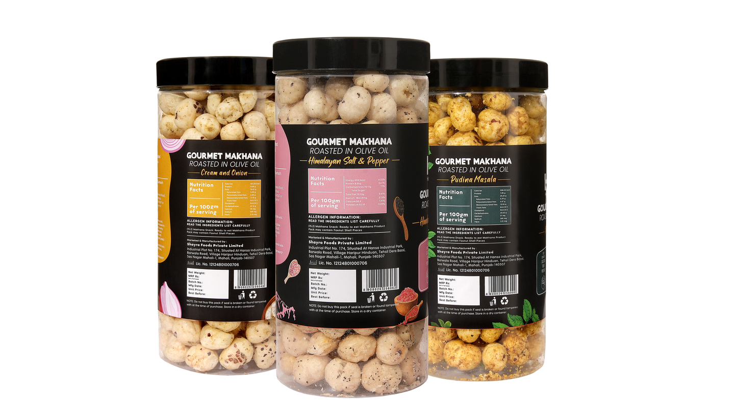 Raw Makhana - Pack of 5 – Healthy Roasted Makhana Snack