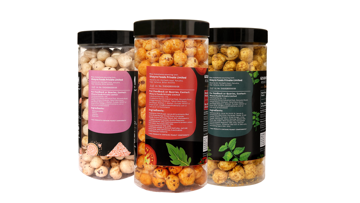 Raw Makhana - Pack of 5 – Healthy Roasted Makhana Snack