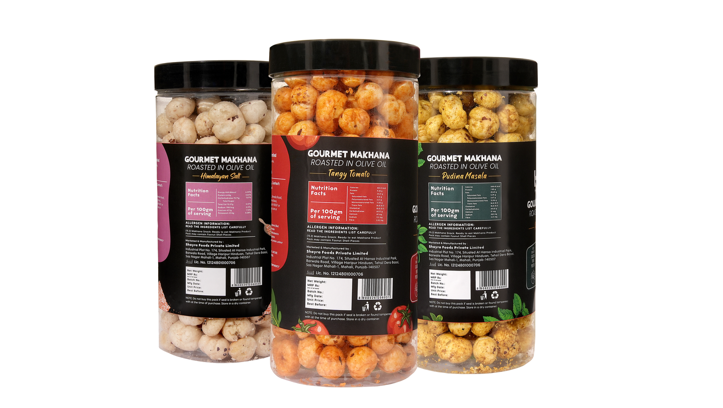 Raw Makhana - Pack of 5 – Healthy Roasted Makhana Snack