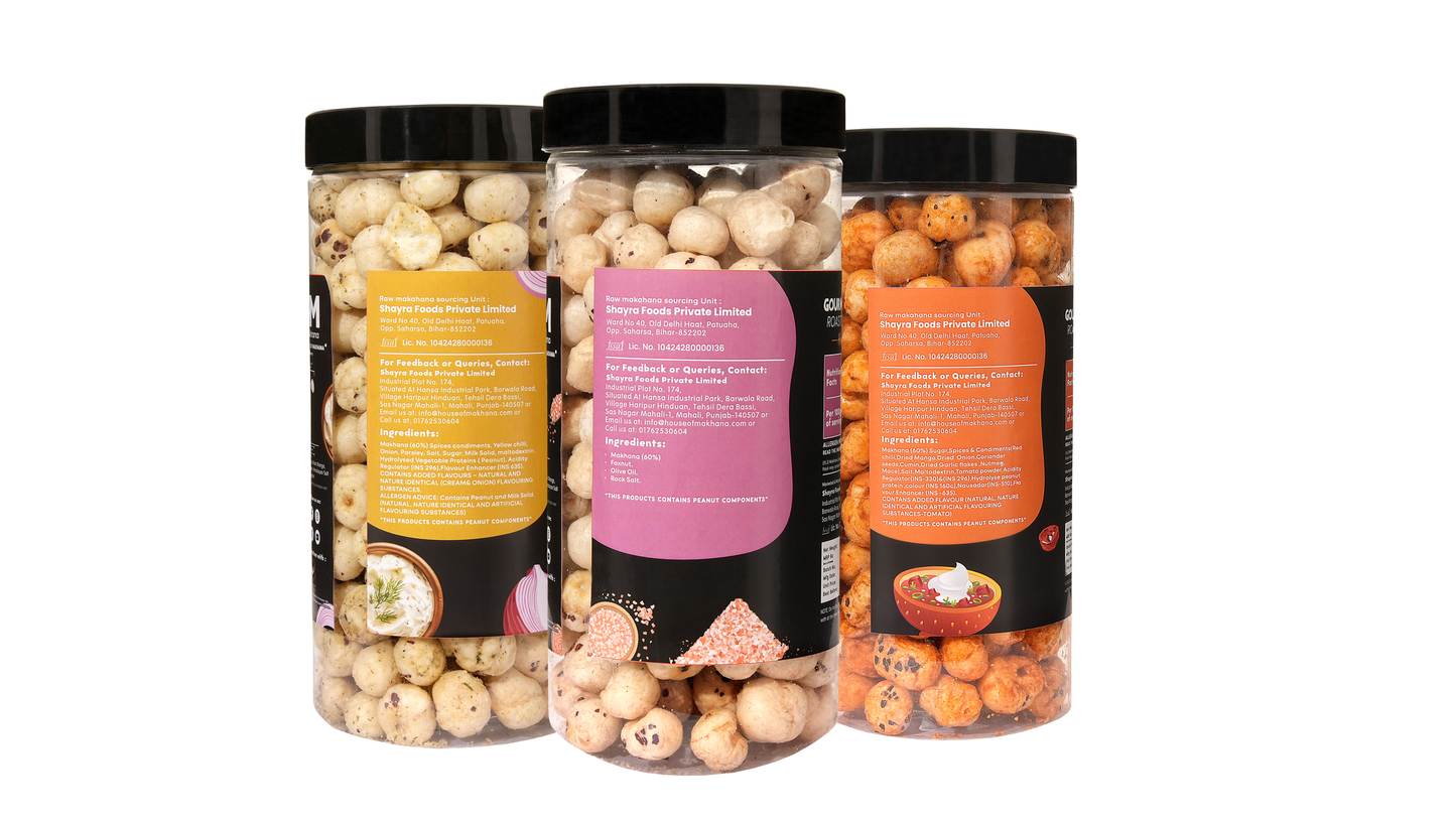 Raw Makhana - Pack of 5 – Healthy Roasted Makhana Snack