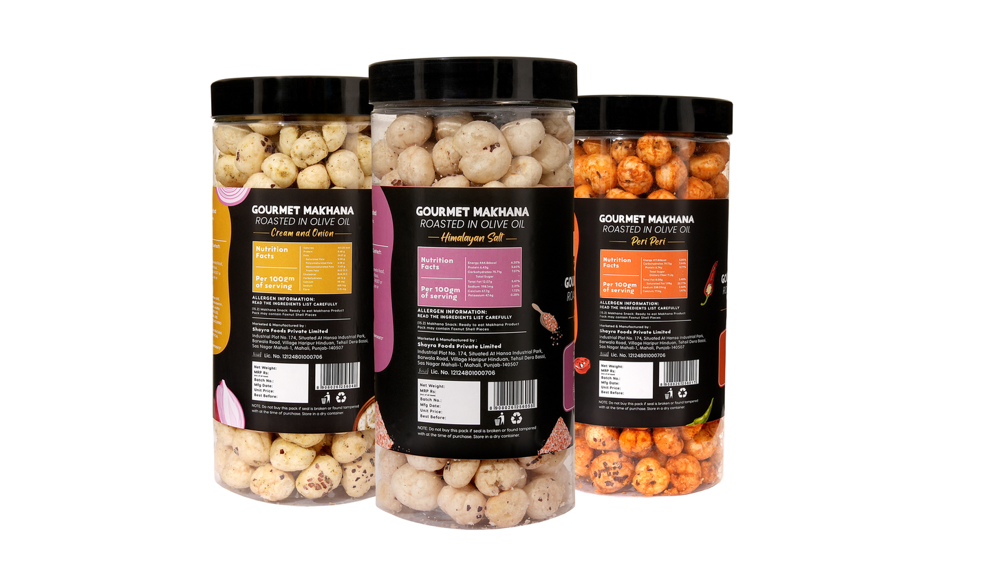 Raw Makhana - Pack of 5 – Healthy Roasted Makhana Snack