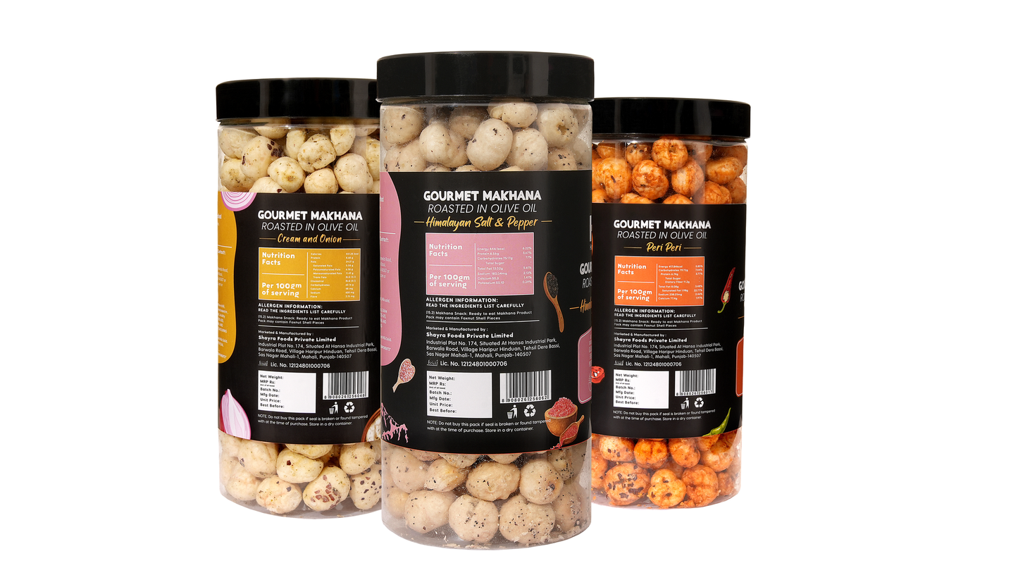 Raw Makhana - Pack of 5 – Healthy Roasted Makhana Snack
