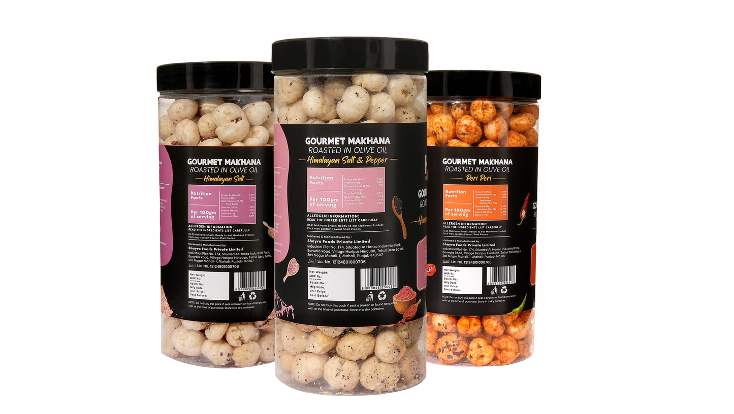 Raw Makhana - Pack of 5 – Healthy Roasted Makhana Snack