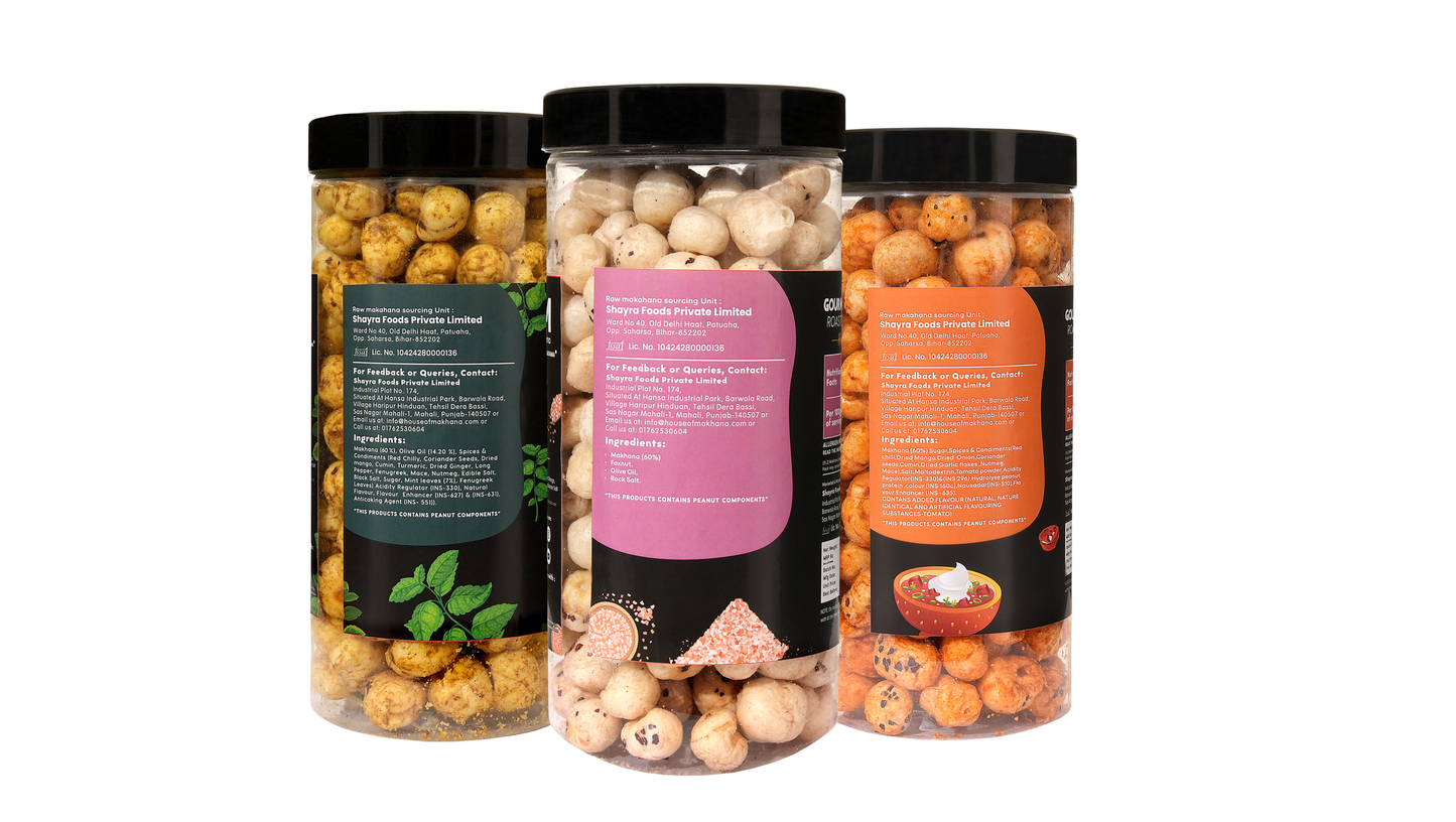 Raw Makhana - Pack of 5 – Healthy Roasted Makhana Snack