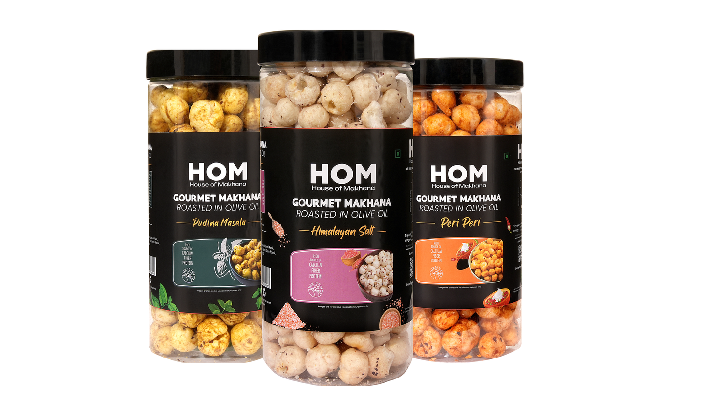 Raw Makhana - Pack of 5 – Healthy Roasted Makhana Snack