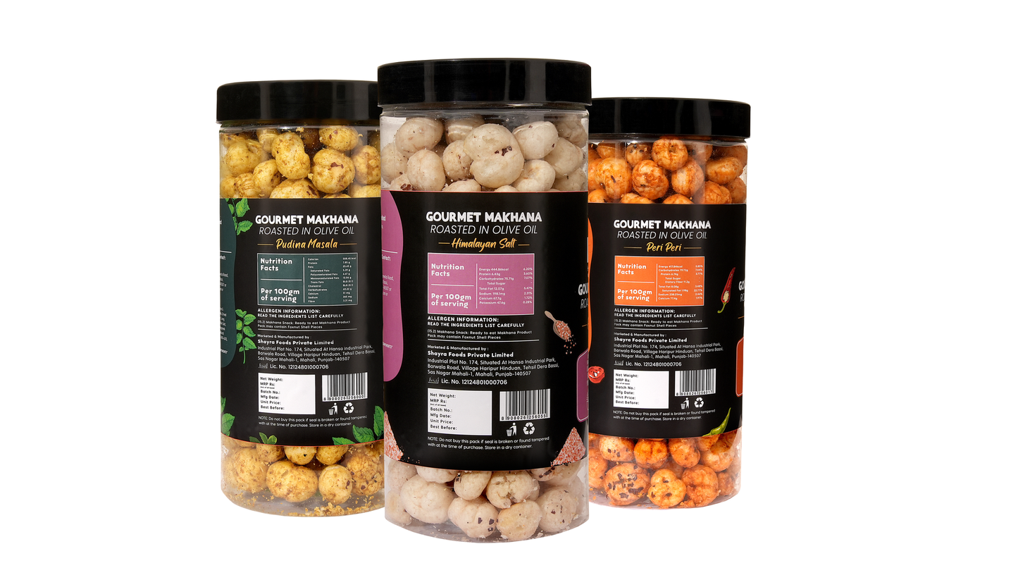 Raw Makhana - Pack of 5 – Healthy Roasted Makhana Snack