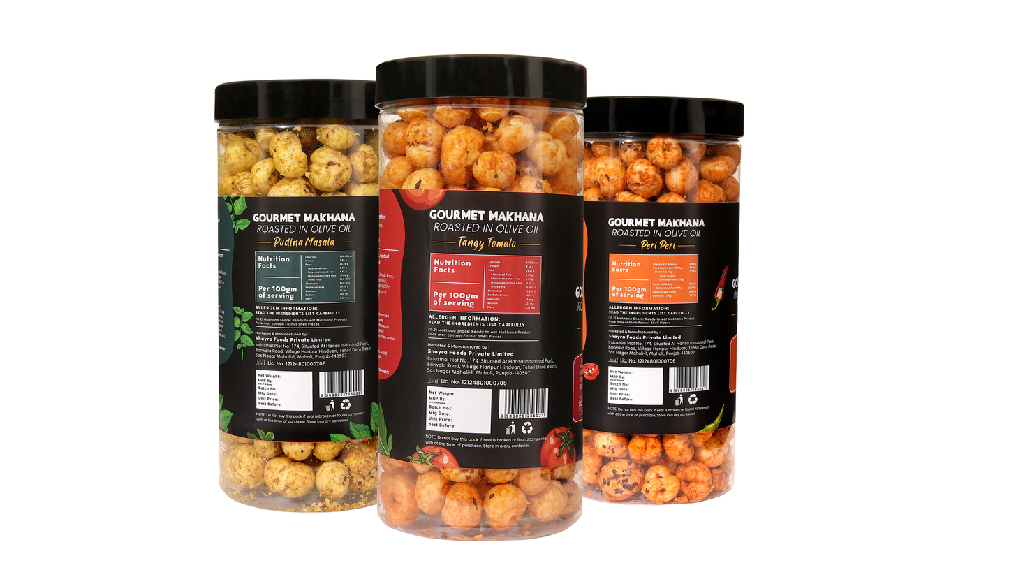 Raw Makhana - Pack of 5 – Healthy Roasted Makhana Snack